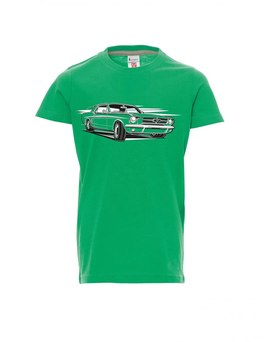 Dziecięcy t-shirt zielony Mustang