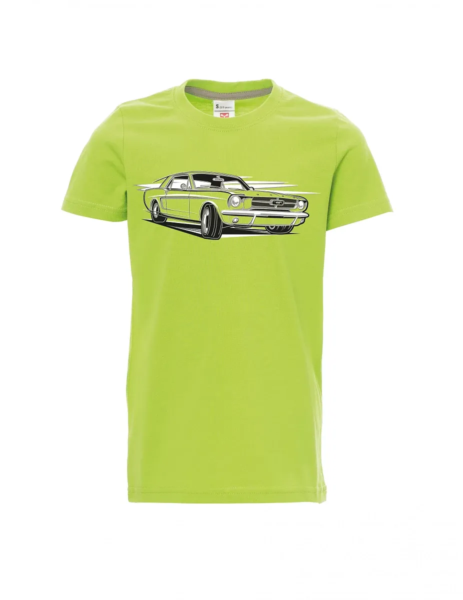 Dziecięcy t-shirt jasno zielony Mustang