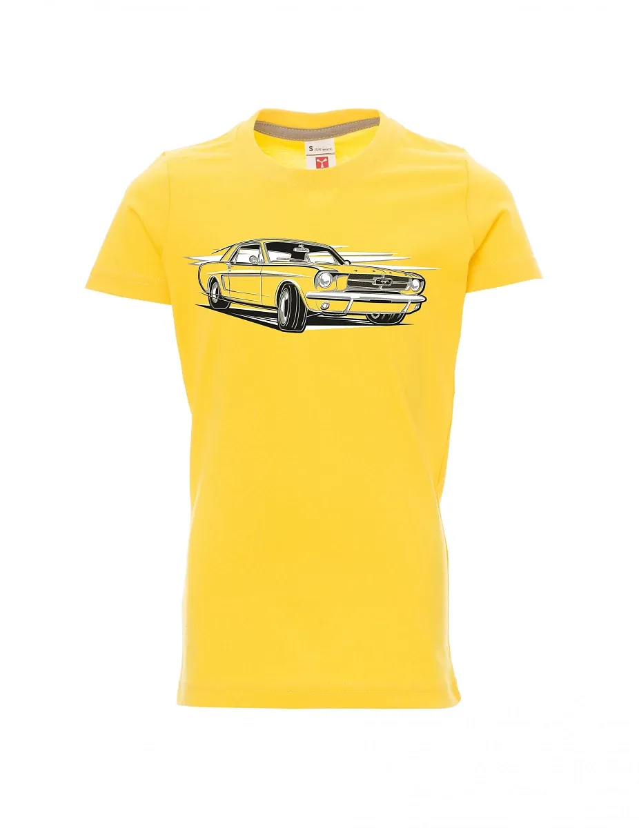 Dziecięcy t-shirt żółty Mustang