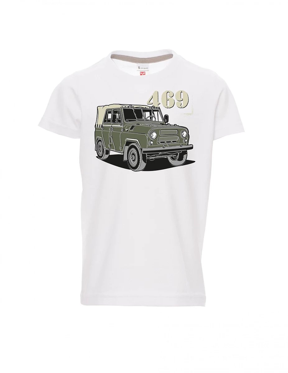 Dziecięcy t-shirt biały UAZ 469