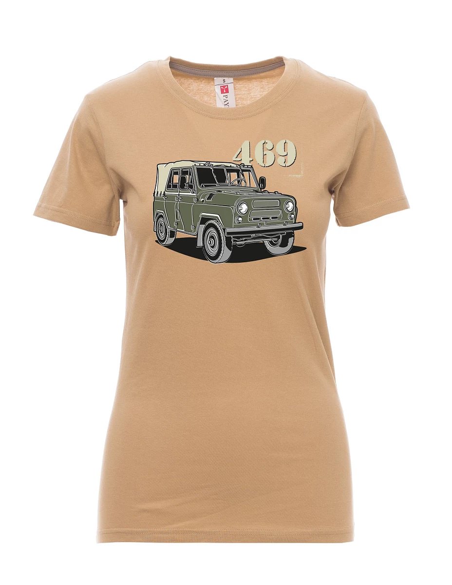 Damski t-shirt brązowy UAZ 469