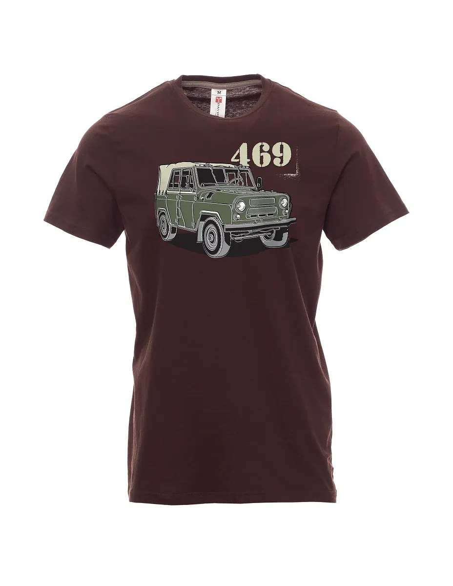 Męski t-shirt ciemny brąz UAZ 469