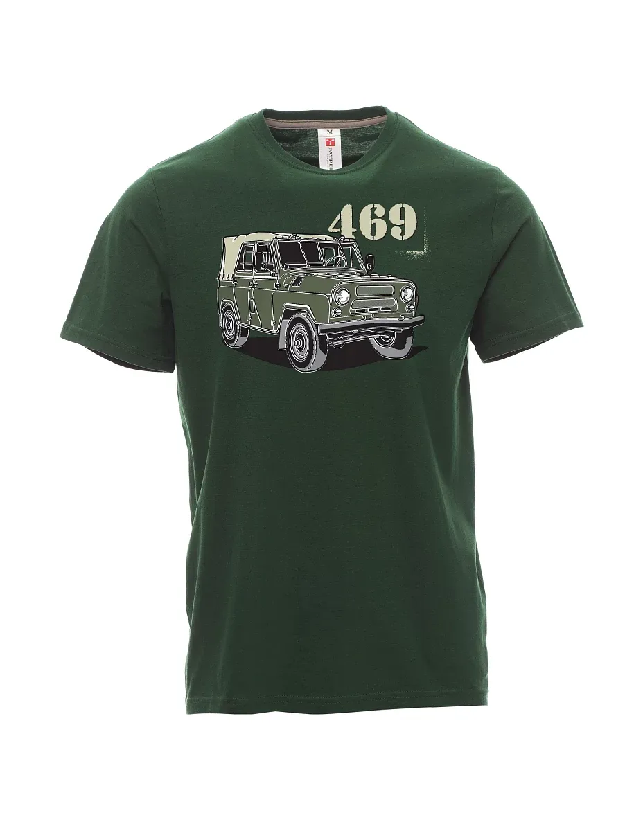 Męski t-shirt ciemnozielony UAZ 469