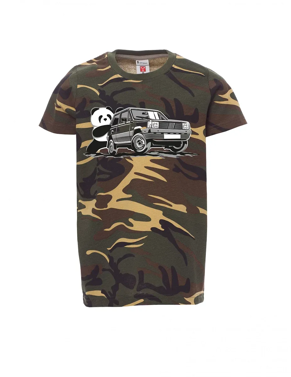 Dziecięcy t-shirt kamufla Włoski weteran F Panda
