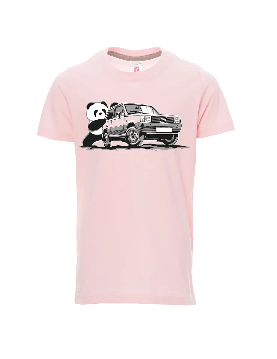 Dziecięcy t-shirt jasno różowy Włoski weteran F Panda