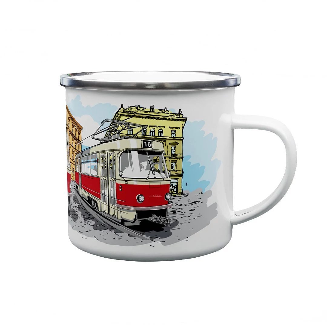 Kubek emaliowany Tramwaj T3 330 ml
