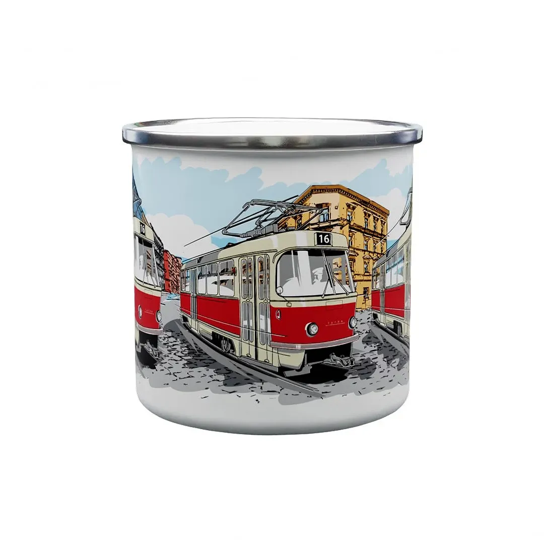 Kubek emaliowany Tramwaj T3 330 ml