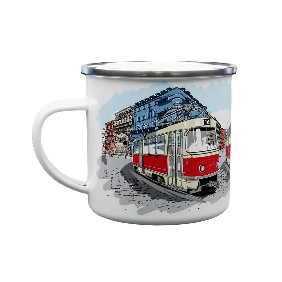 Kubek emaliowany Tramwaj T3 330 ml