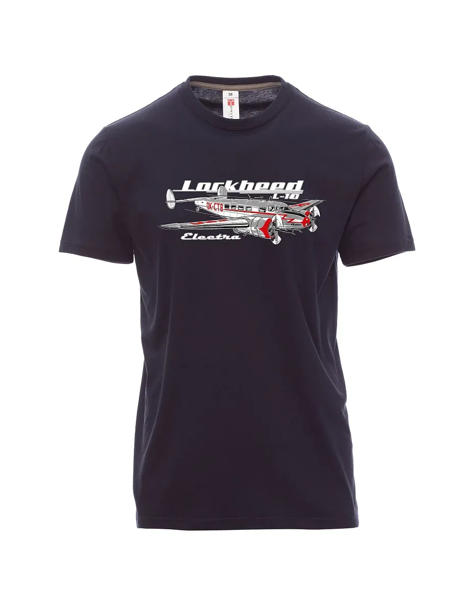Męski t-shirt marynarka wojenna Lockheed L-10