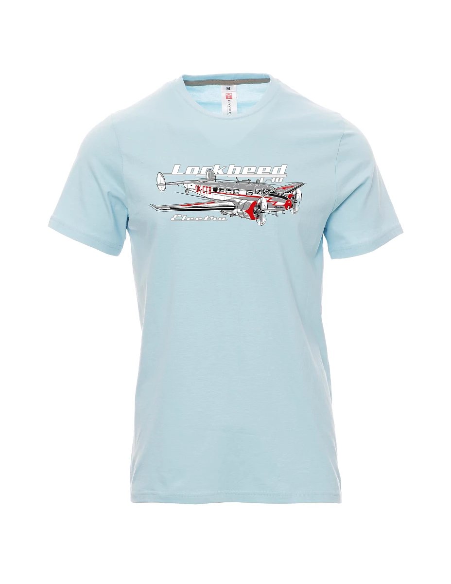 Męski t-shirt jasno niebieski Lockheed L-10