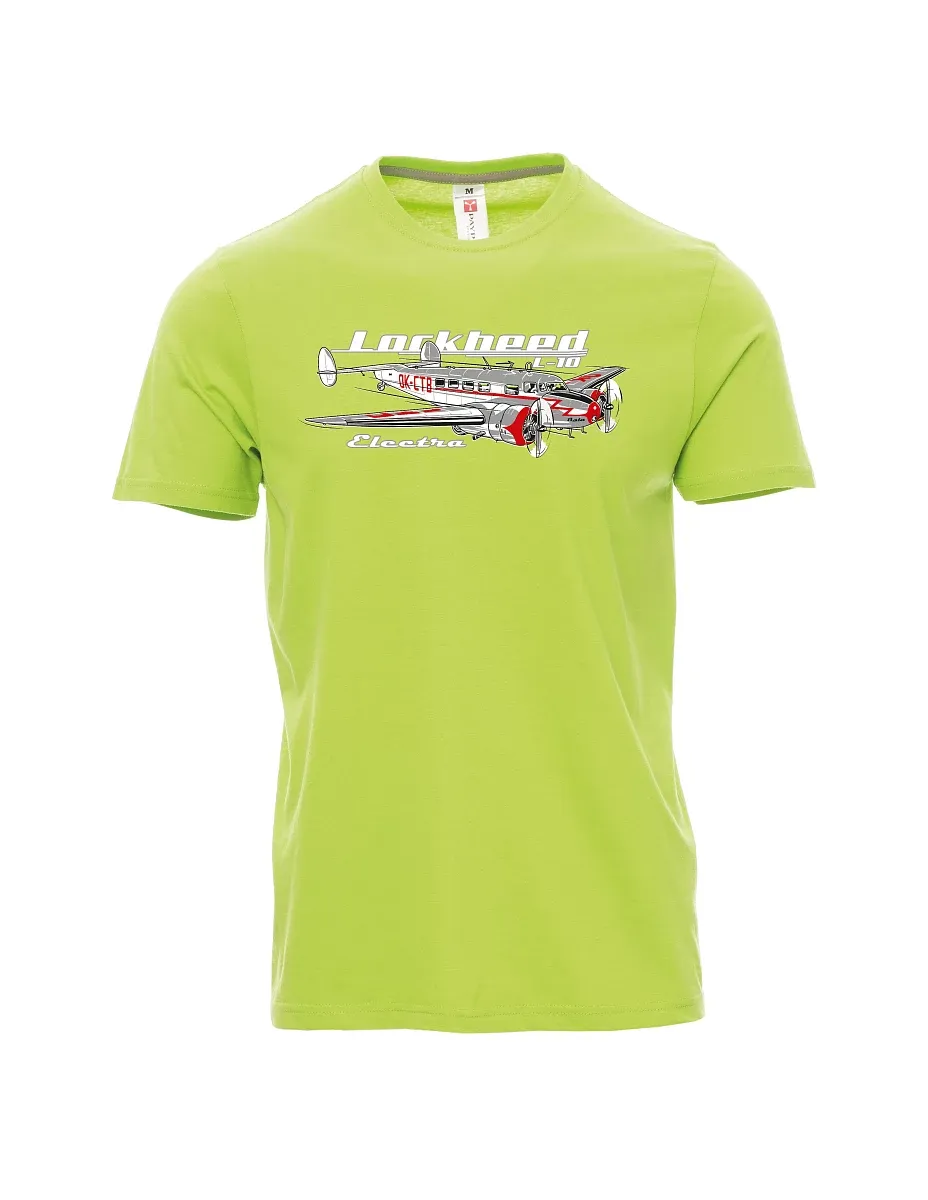 Męski t-shirt jasno zielony Lockheed L-10