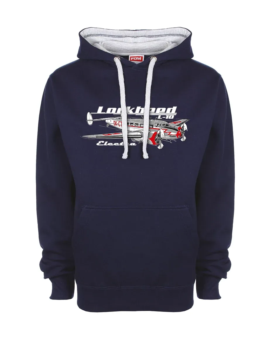 Bluza szaro-królewsko niebieska Lockheed L-10