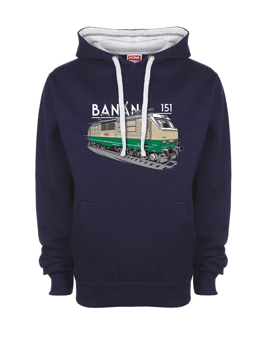 Bluza szaro-królewsko niebieska Lokomotywa elektryczna 151 "banan"