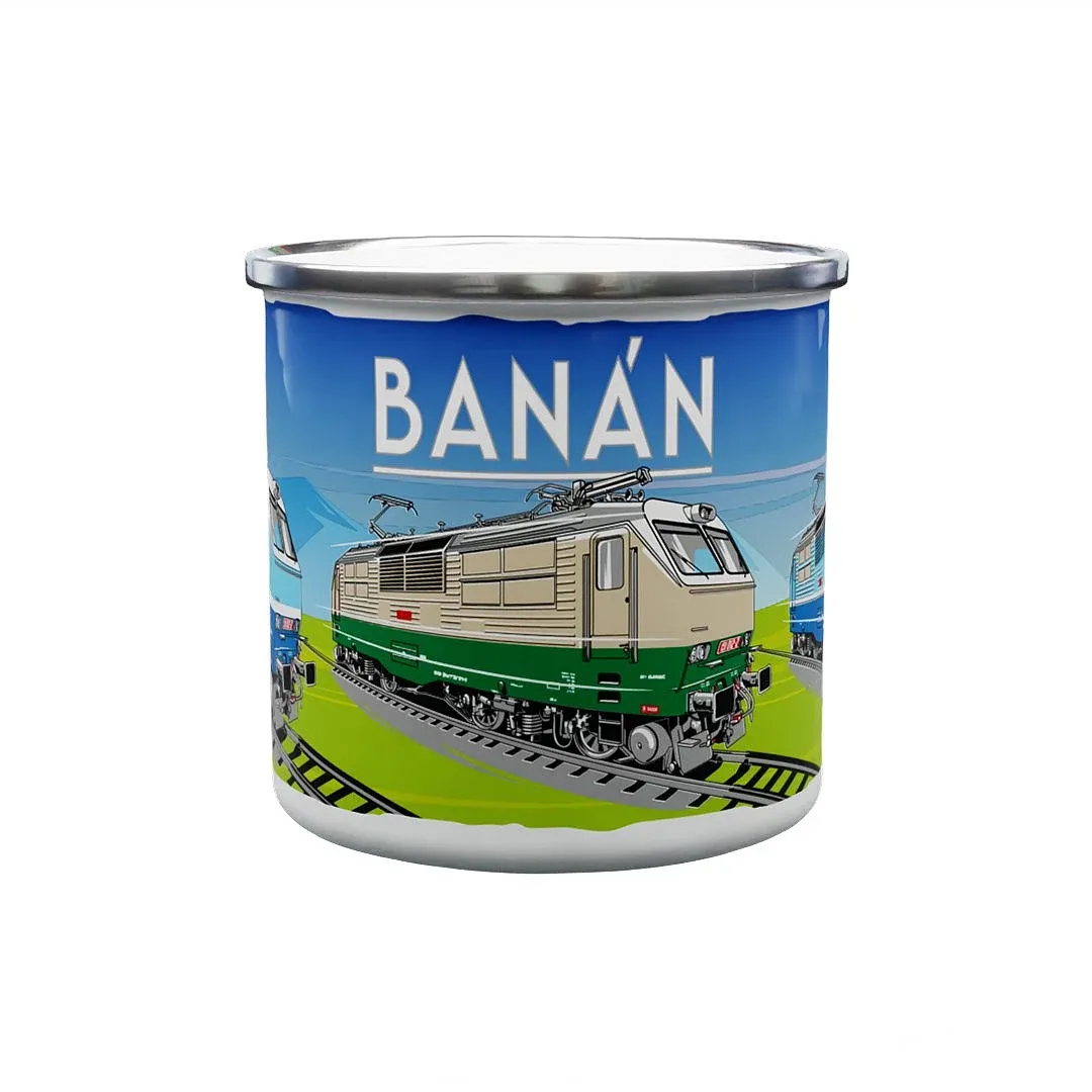 Kubek emaliowany Lokomotywa elektryczna 151 "banan" 330 ml