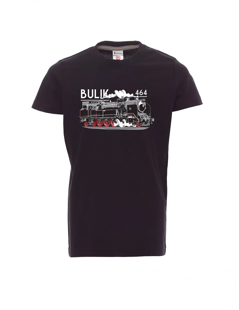 Dziecięcy t-shirt czarny Lokomotywa 464