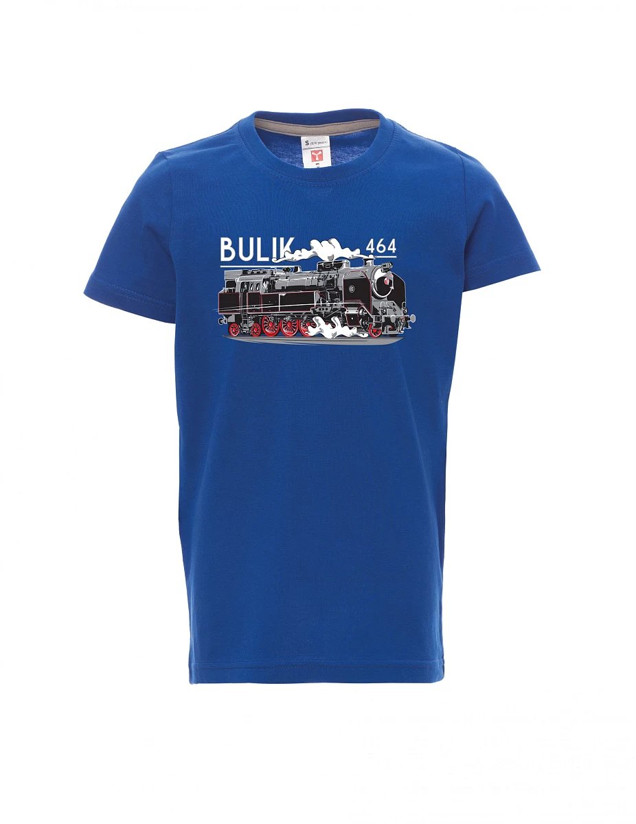 Dziecięcy t-shirt niebieski Lokomotywa 464