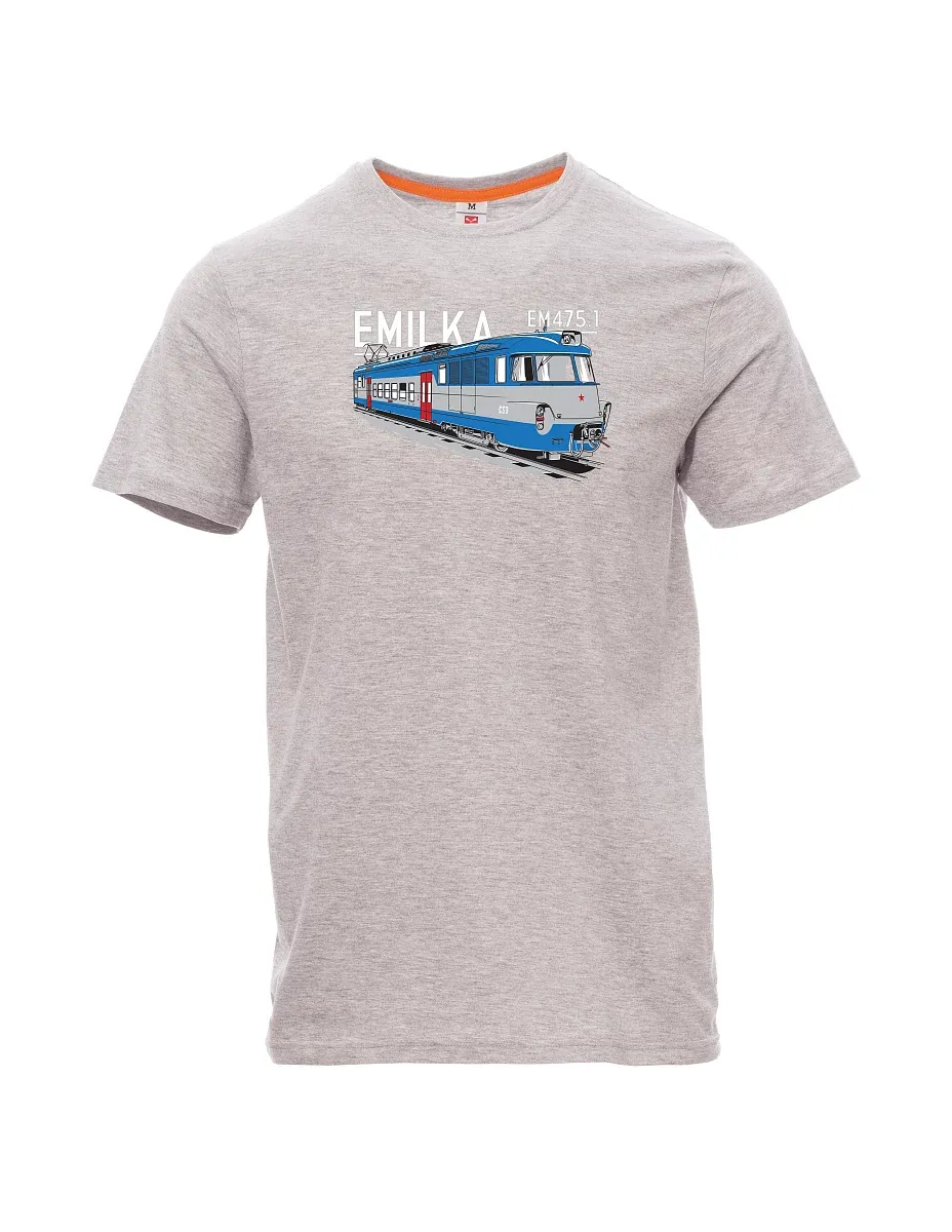 Męski t-shirt szary melanż Agregaty elektryczne 475,1