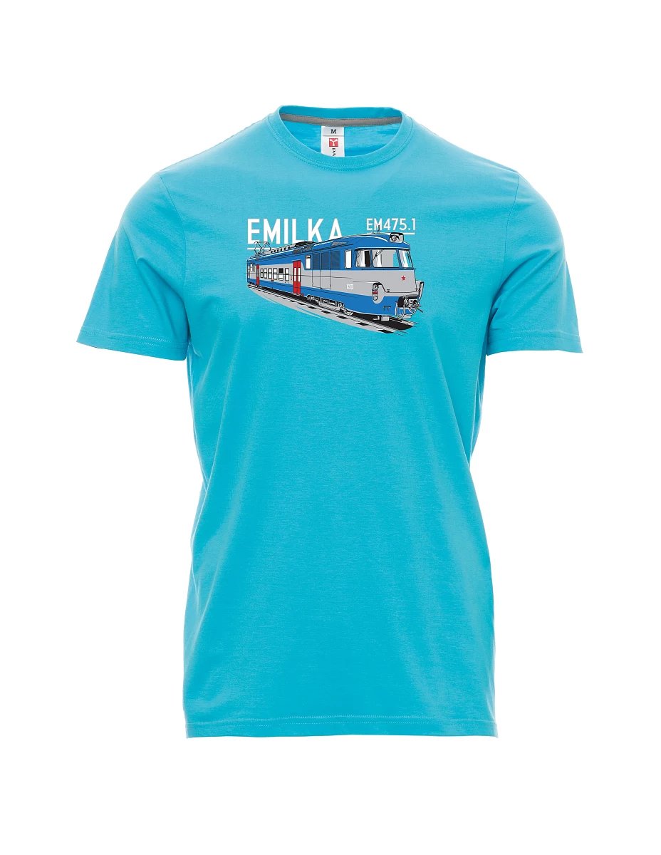 Męski t-shirt turkusowy Agregaty elektryczne 475,1