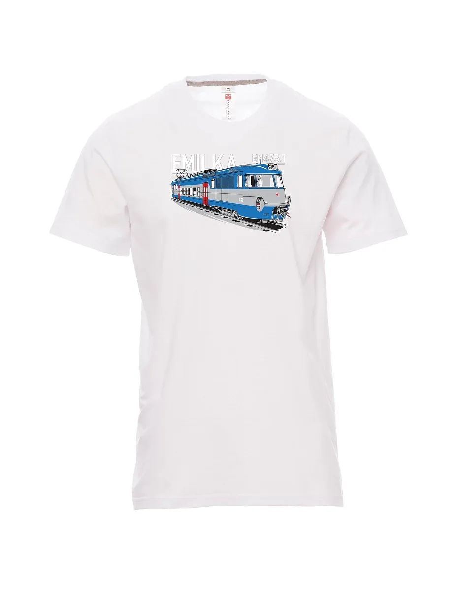 Męski t-shirt biały Agregaty elektryczne 475,1