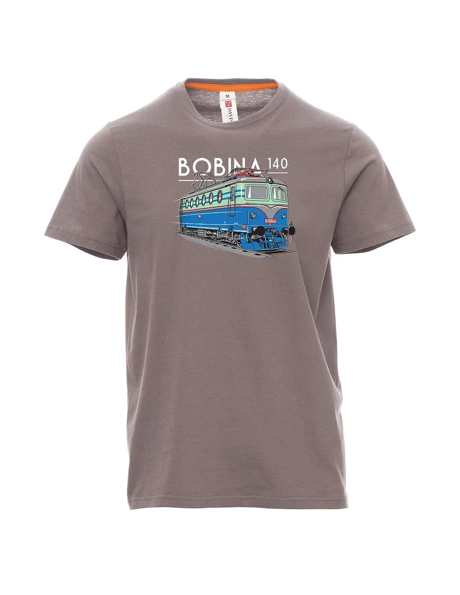 Męski t-shirt stalowa szarość Lokomotywa 140