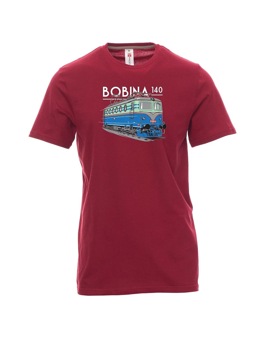 Męski t-shirt czerwony Lokomotywa 140