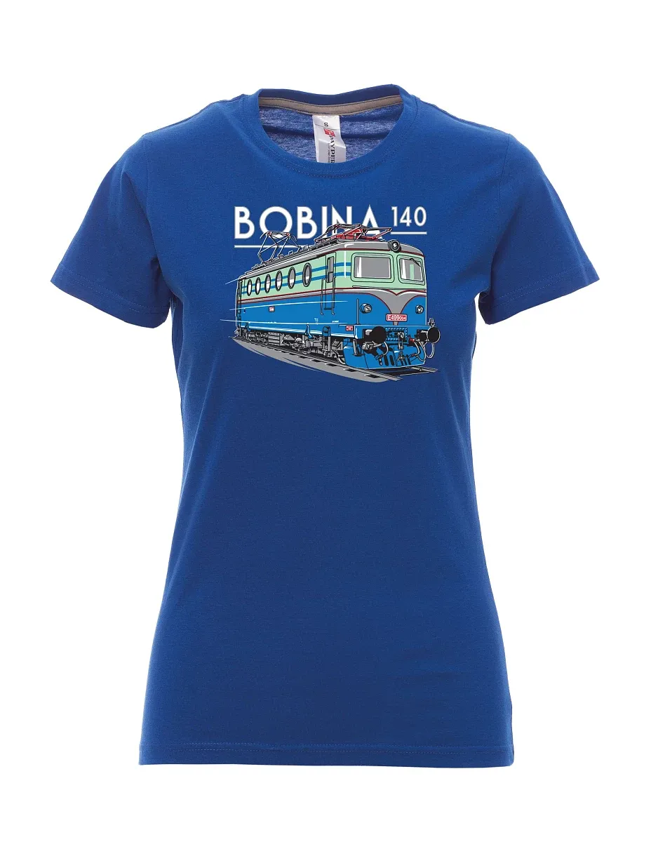 Damski t-shirt królewski niebieski Lokomotywa 140