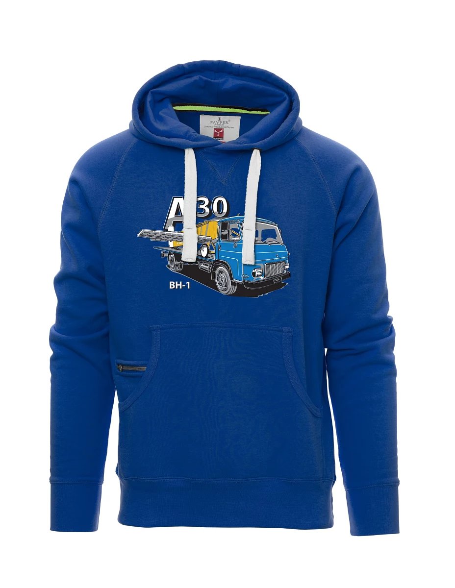 Męska bluza niebieska Avia A30 a samolot BH - 1