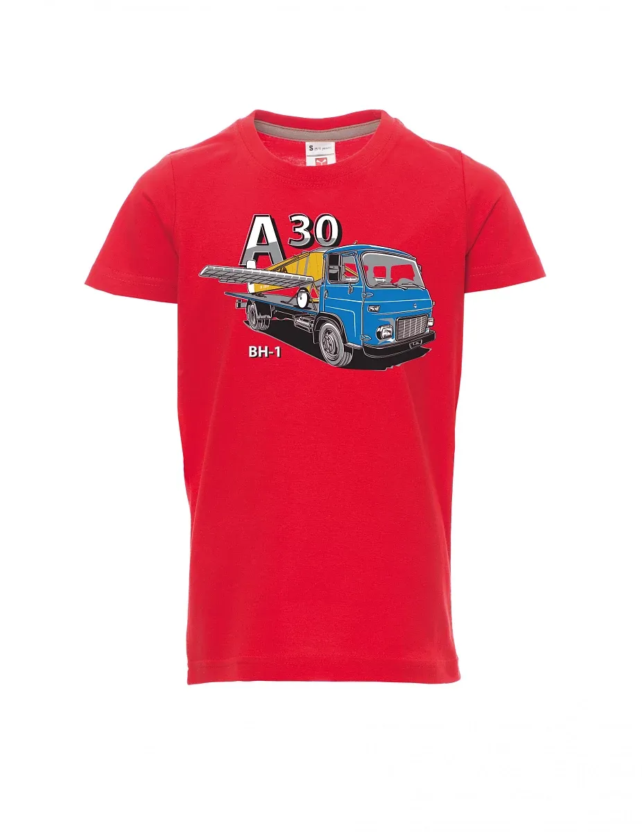 Dziecięcy t-shirt czerwony Avia A30 a samolot BH - 1