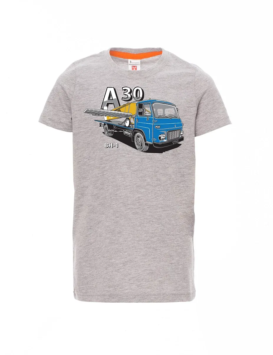 Dziecięcy t-shirt szary melange Avia A30 a samolot BH - 1