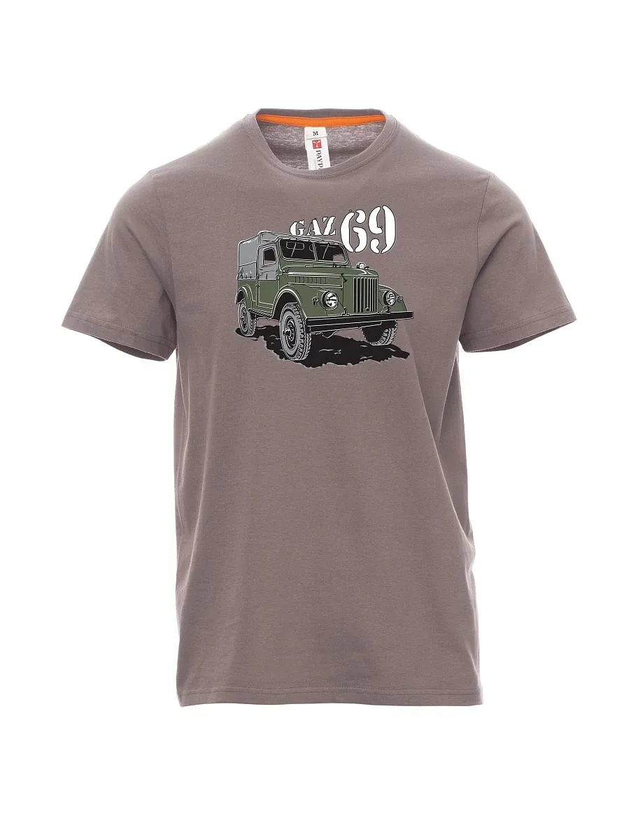 Męski t-shirt stalowa szarość GAZ 69