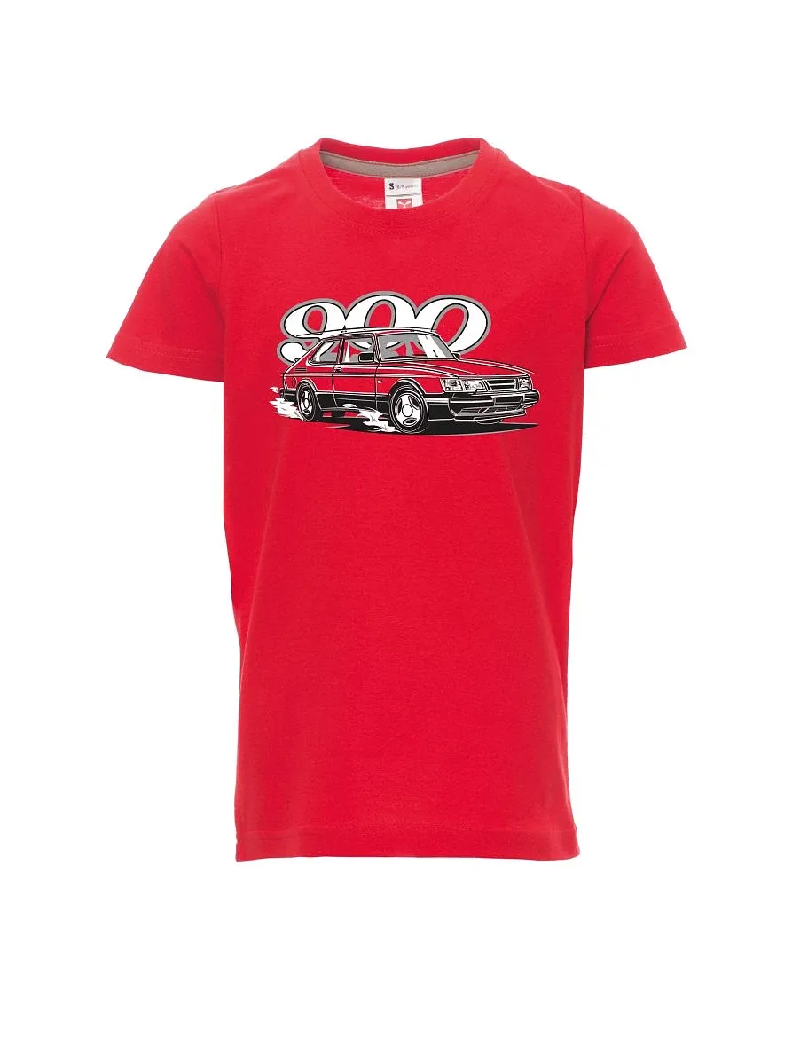 Dziecięcy t-shirt czerwony Saabo 900