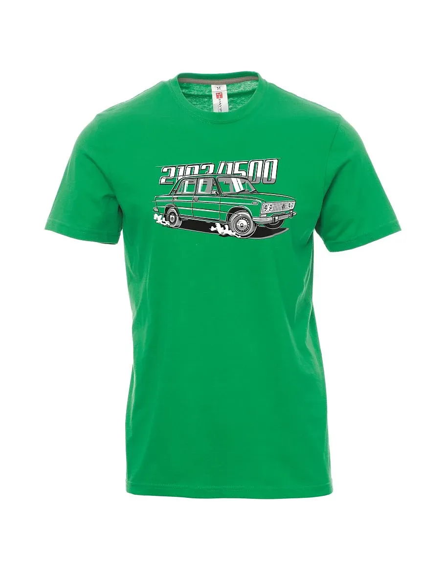 Męski t-shirt zielony Lada 2103 / VAZ 1500