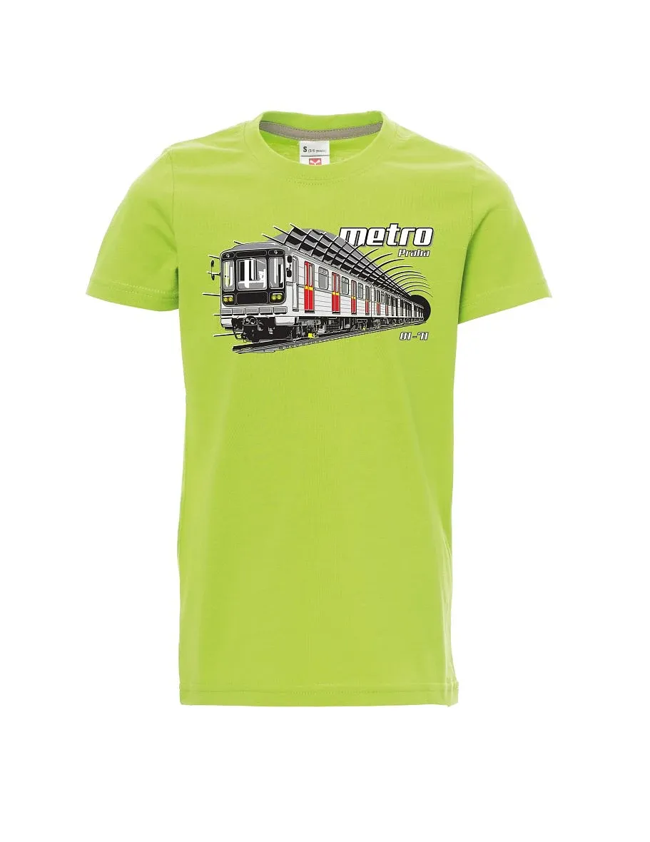 Dziecięcy t-shirt jasno zielony Metro 81-71