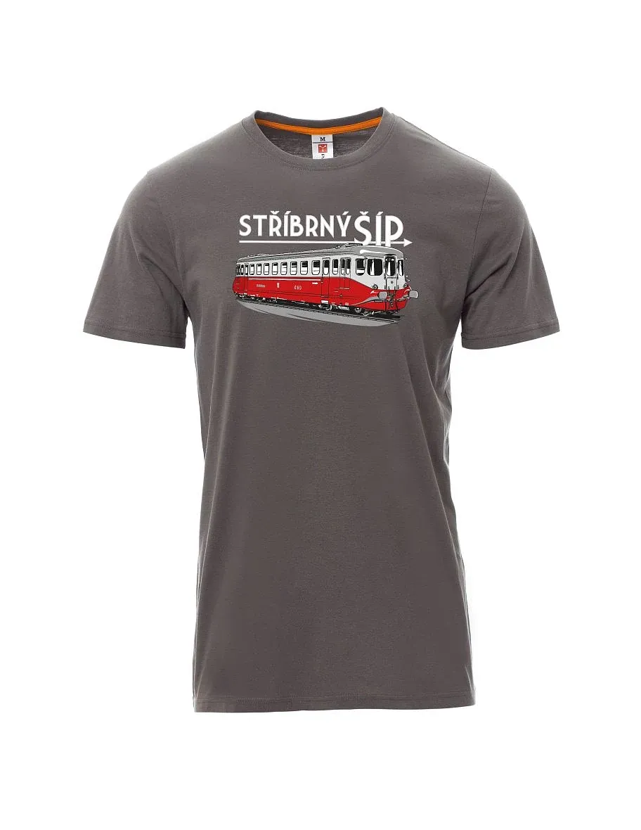 Męski t-shirt szary Srebrna strzała M 260 001