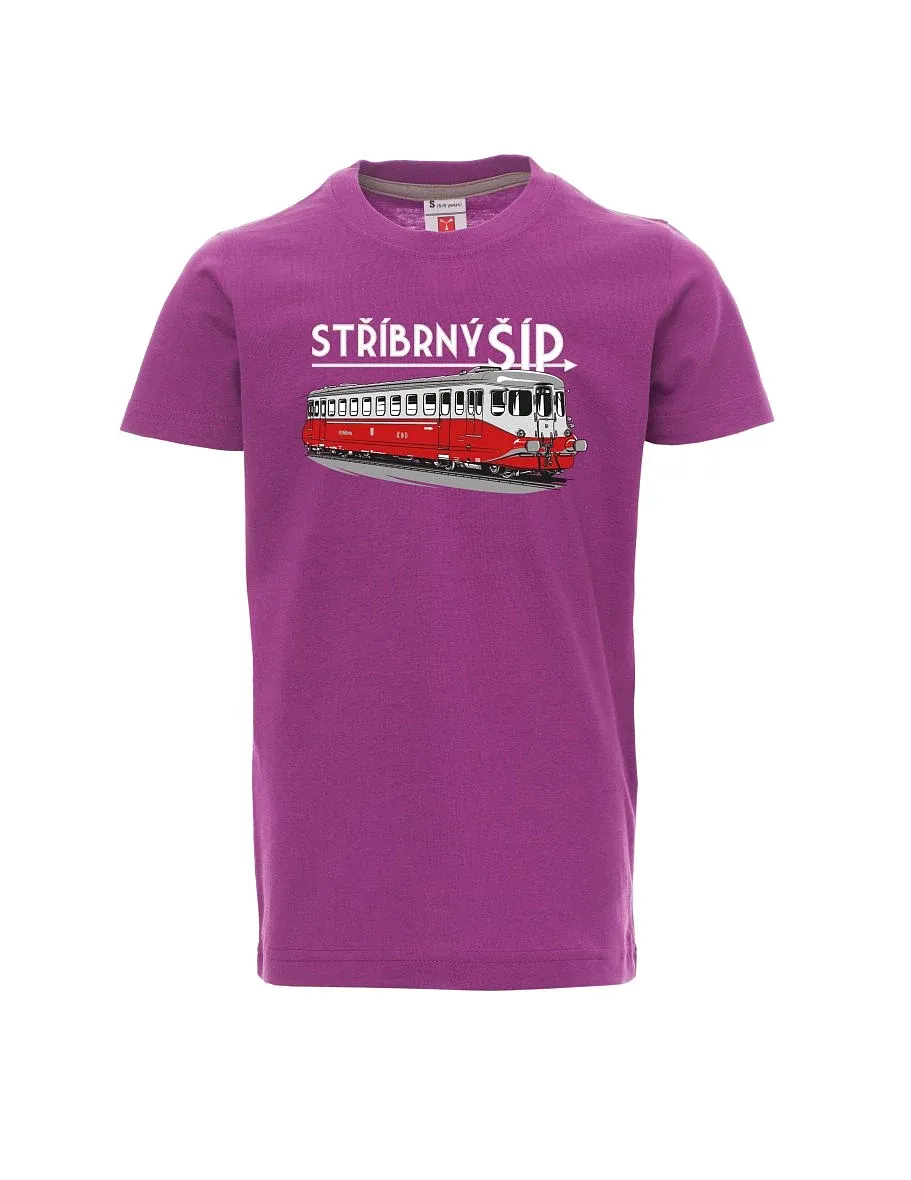 Dziecięcy t-shirt purpurowy Srebrna strzała M 260 001