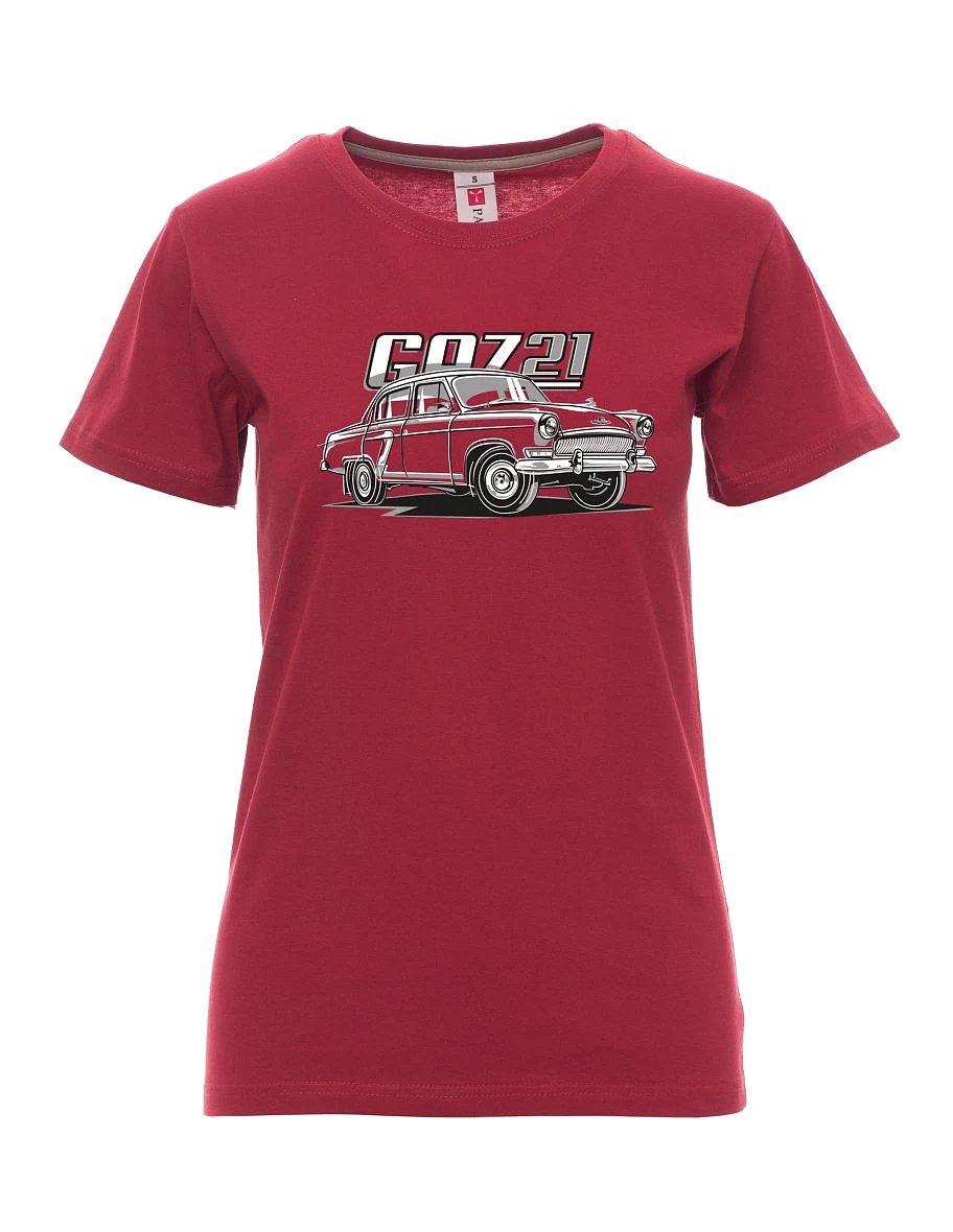 Damski t-shirt bordowy GAZ 21