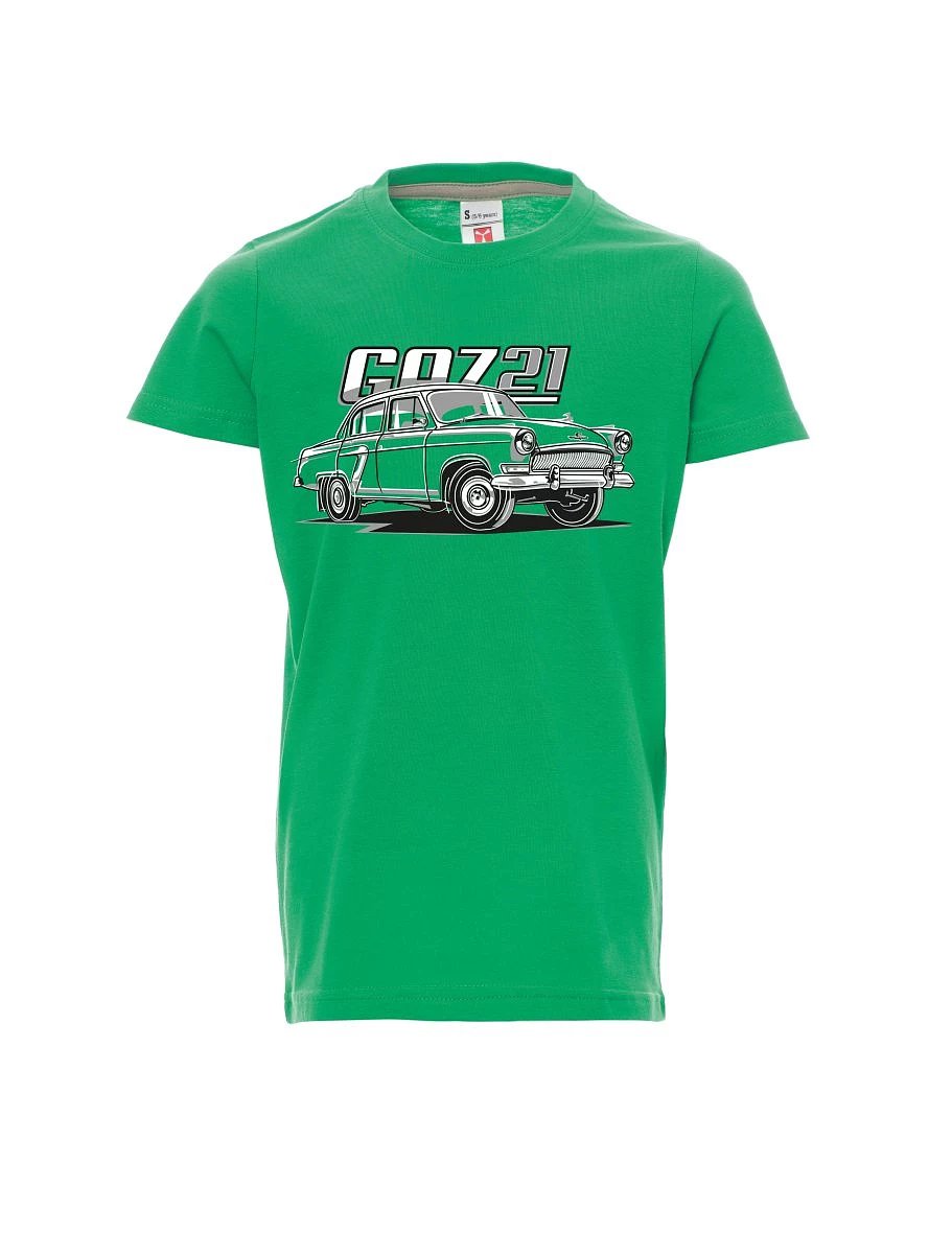 Dziecięcy t-shirt zielony GAZ 21