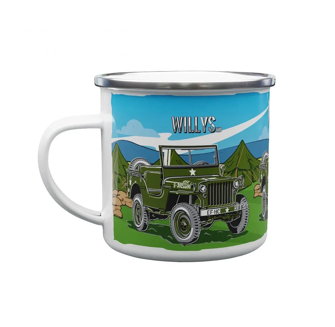 Kubek emaliowany Willys MB 330 ml