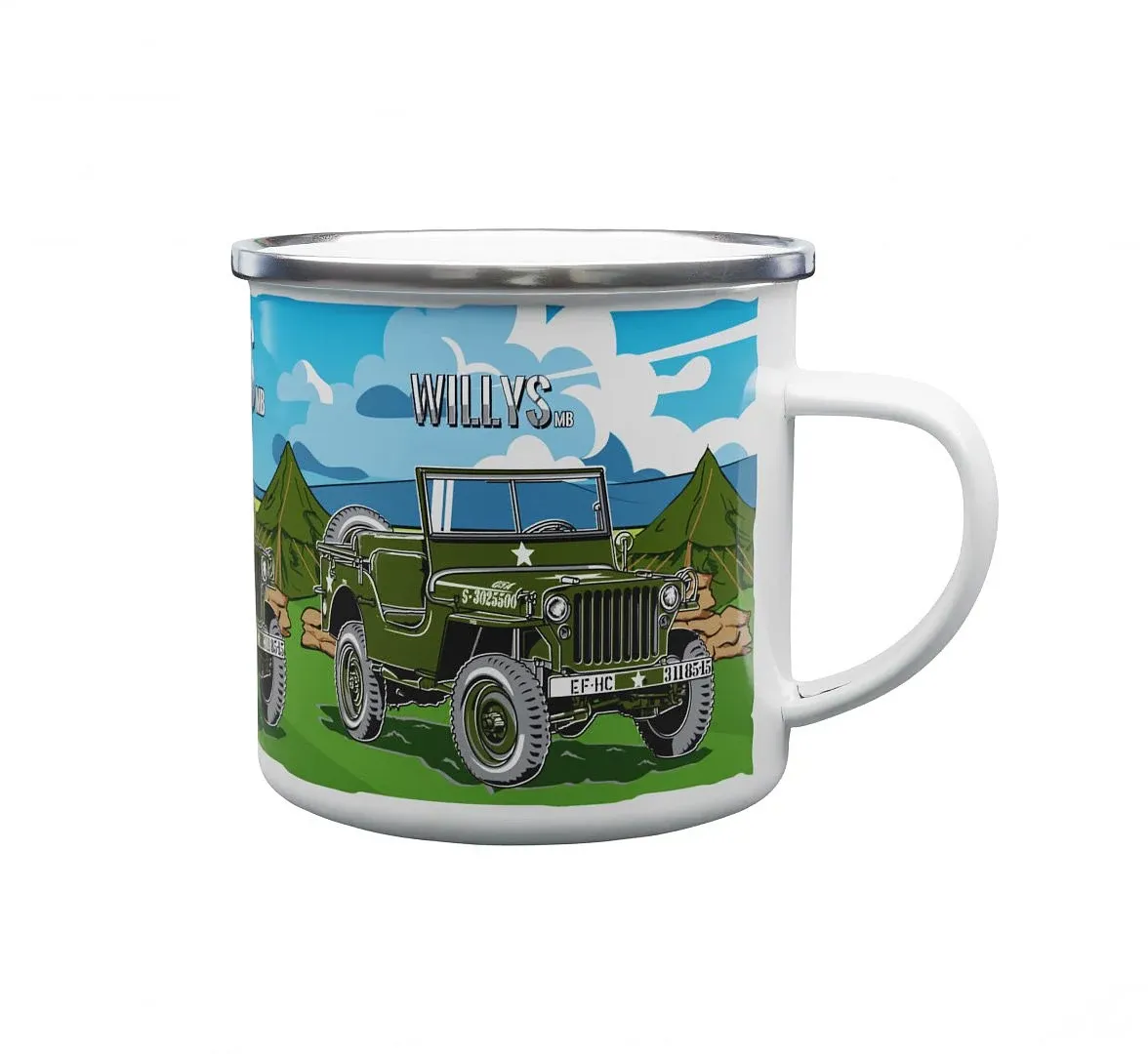 Kubek emaliowany Willys MB 330 ml