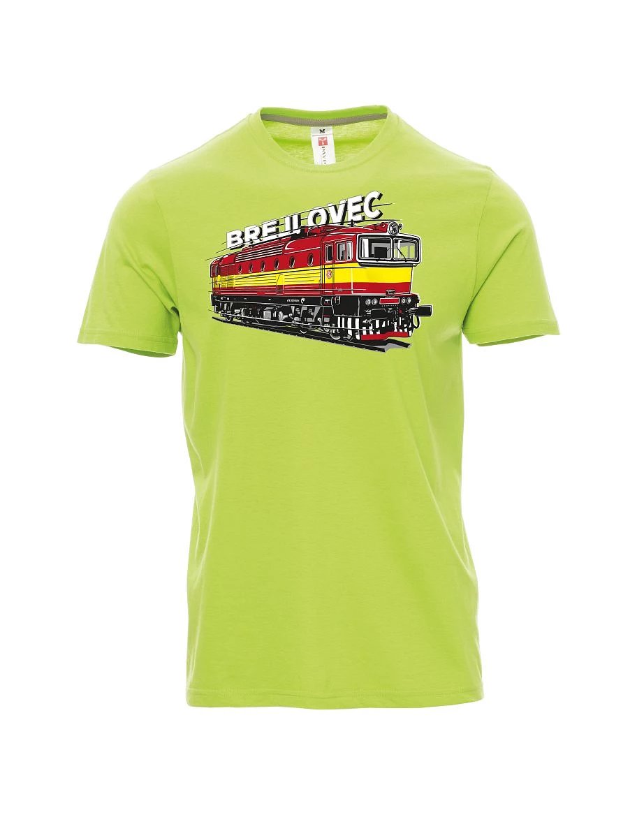 Męski t-shirt jasno zielony Lokomotywa 753