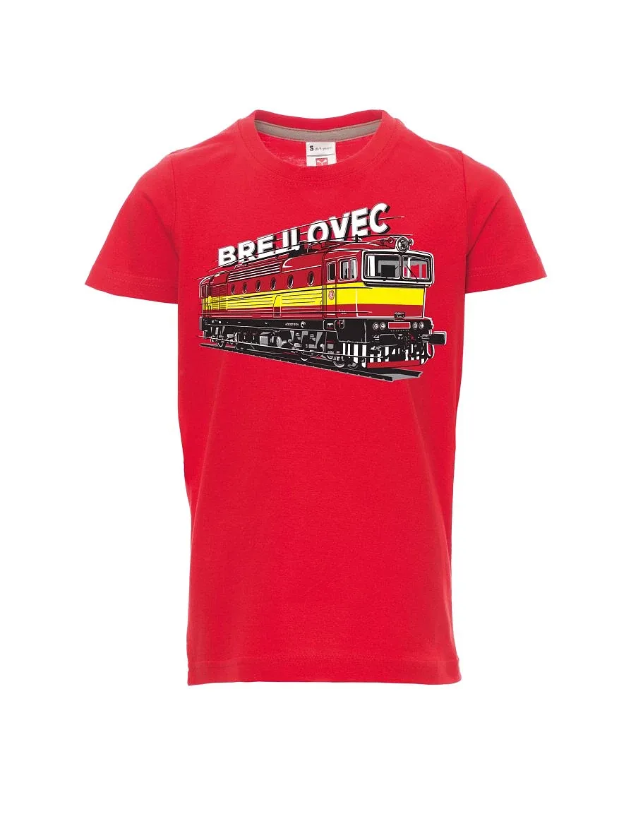 Dziecięcy t-shirt czerwony Lokomotywa 753