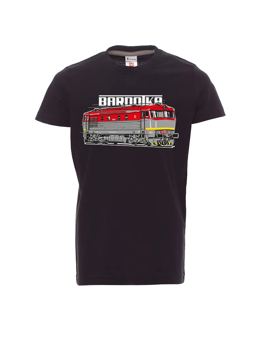 Dziecięcy t-shirt czarny Lokomotywa Bardotka