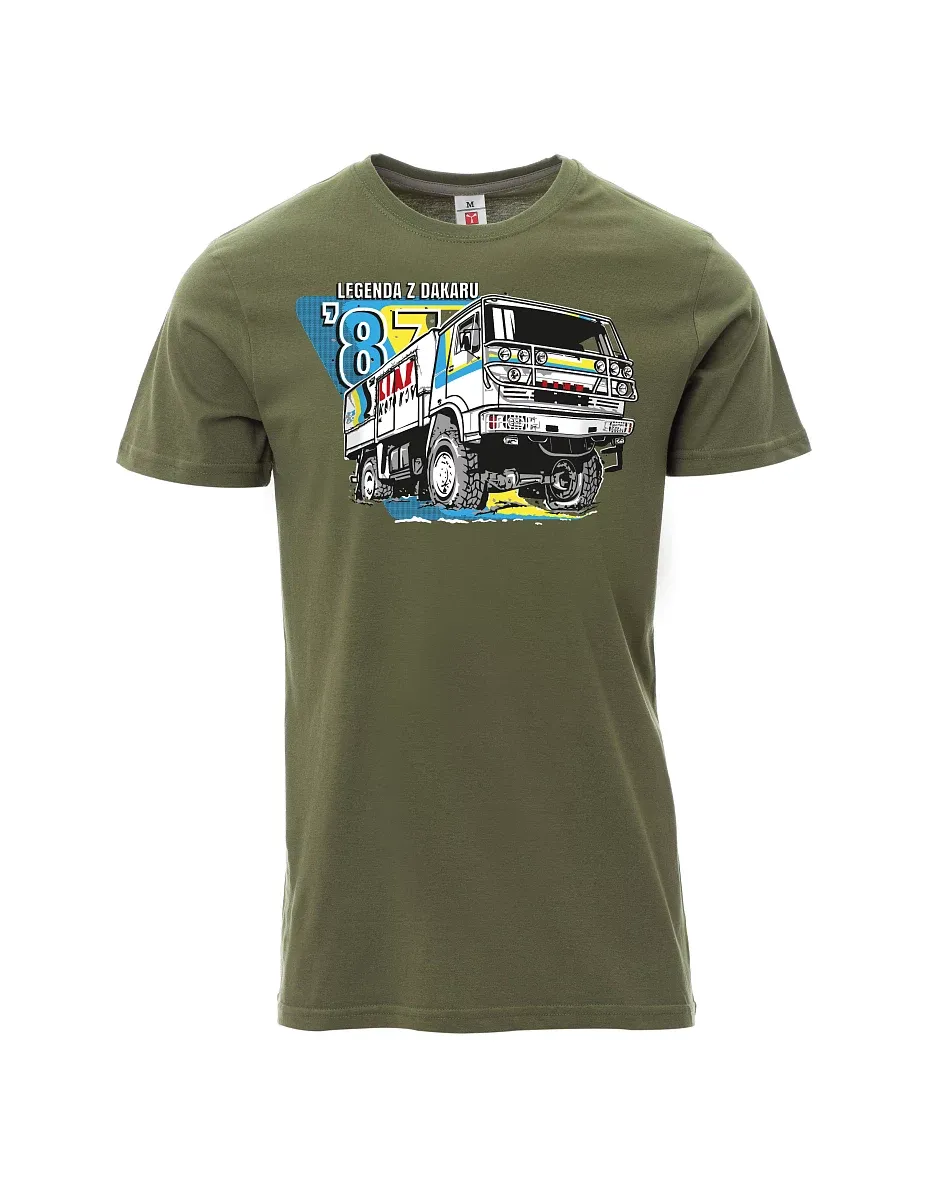 Męski t-shirt khaki Liaz z Dakaru 1987