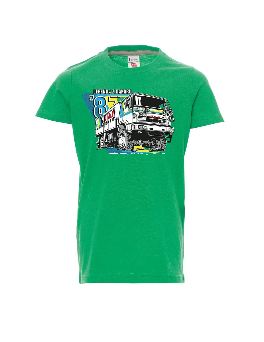 Dziecięcy t-shirt zielony Liaz z Dakaru 1987