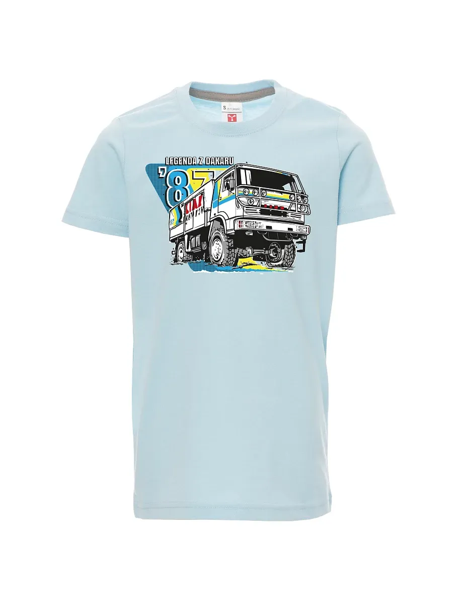 Dziecięcy t-shirt niebieski Liaz z Dakaru 1987
