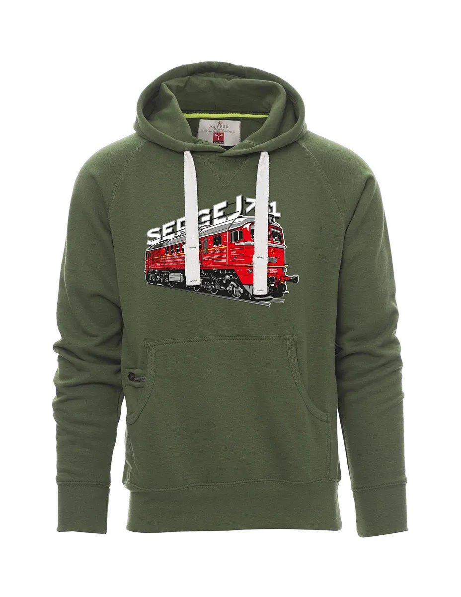 Męska bluza ciemnozielona  Lokomotywa 781 "Sergej" (M62)
