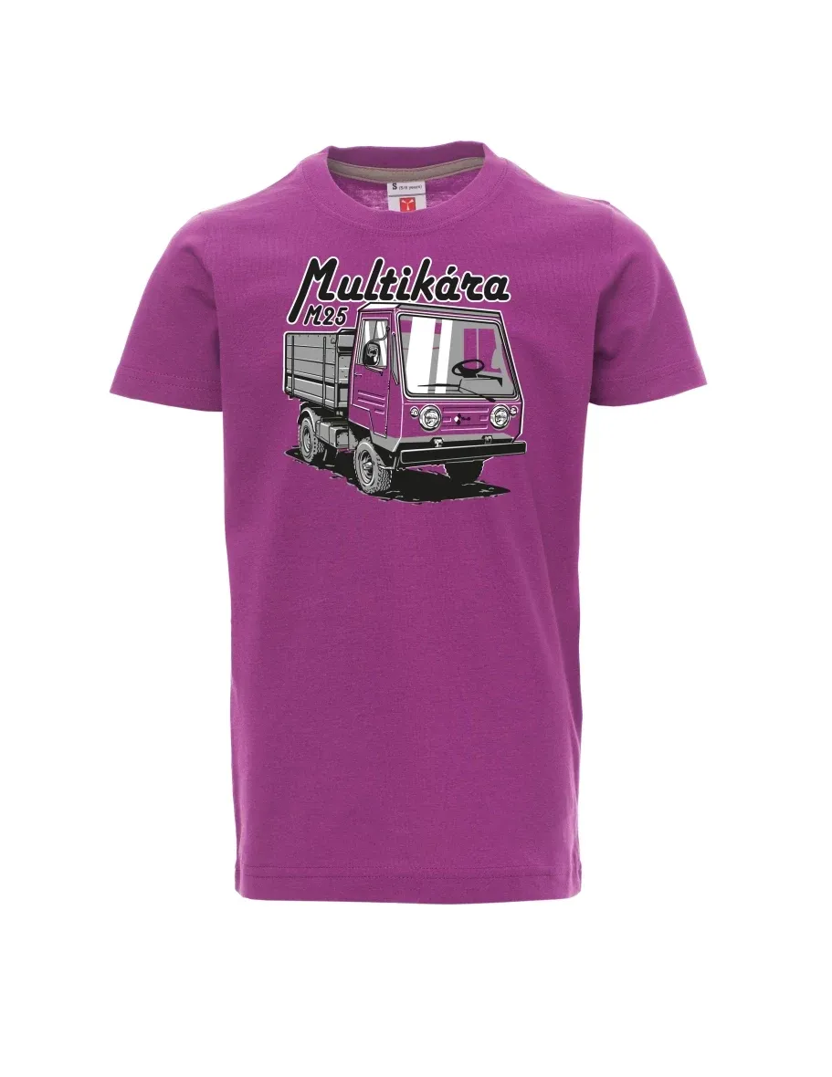 Dziecięcy t-shirt purpurowy M25