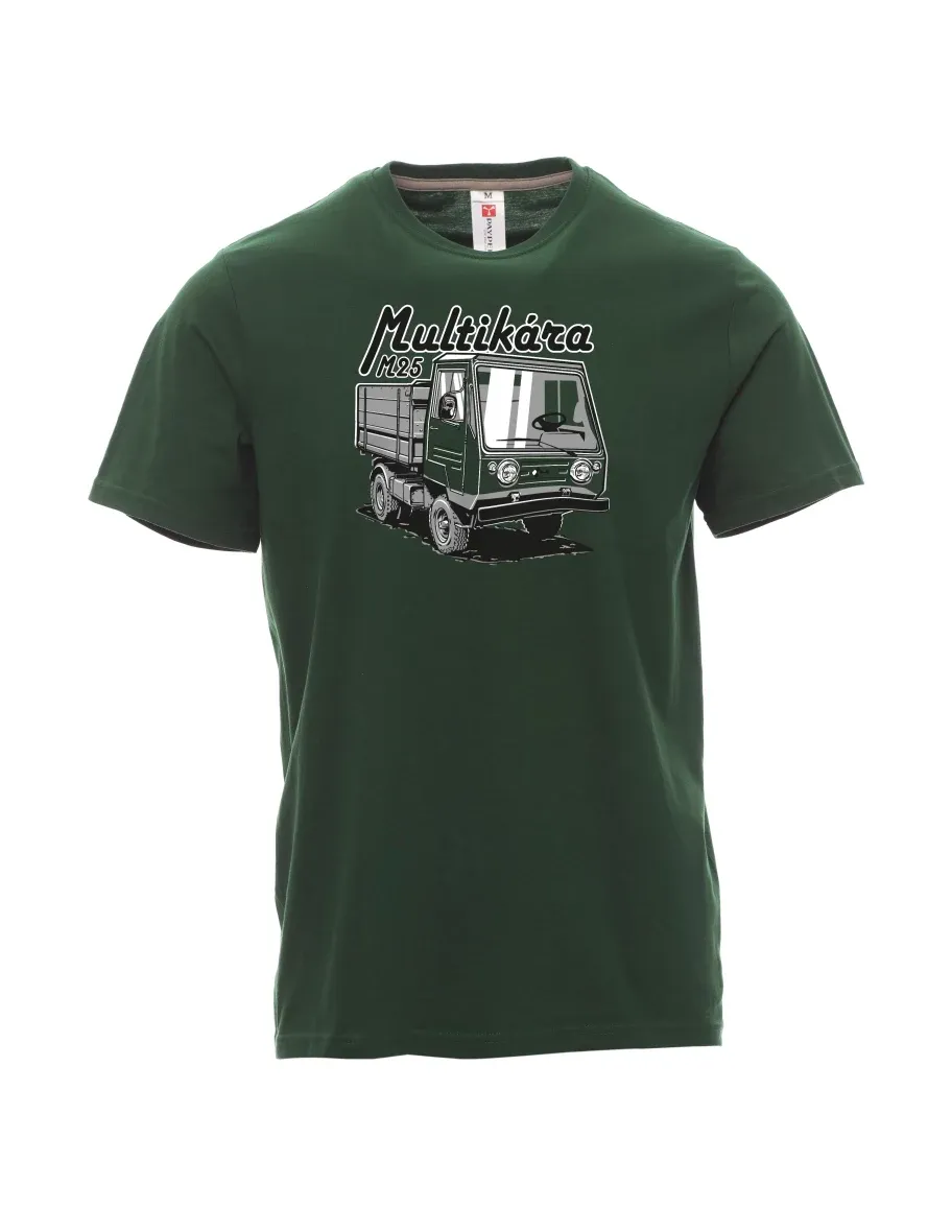 Męski t-shirt ciemnozielony M25