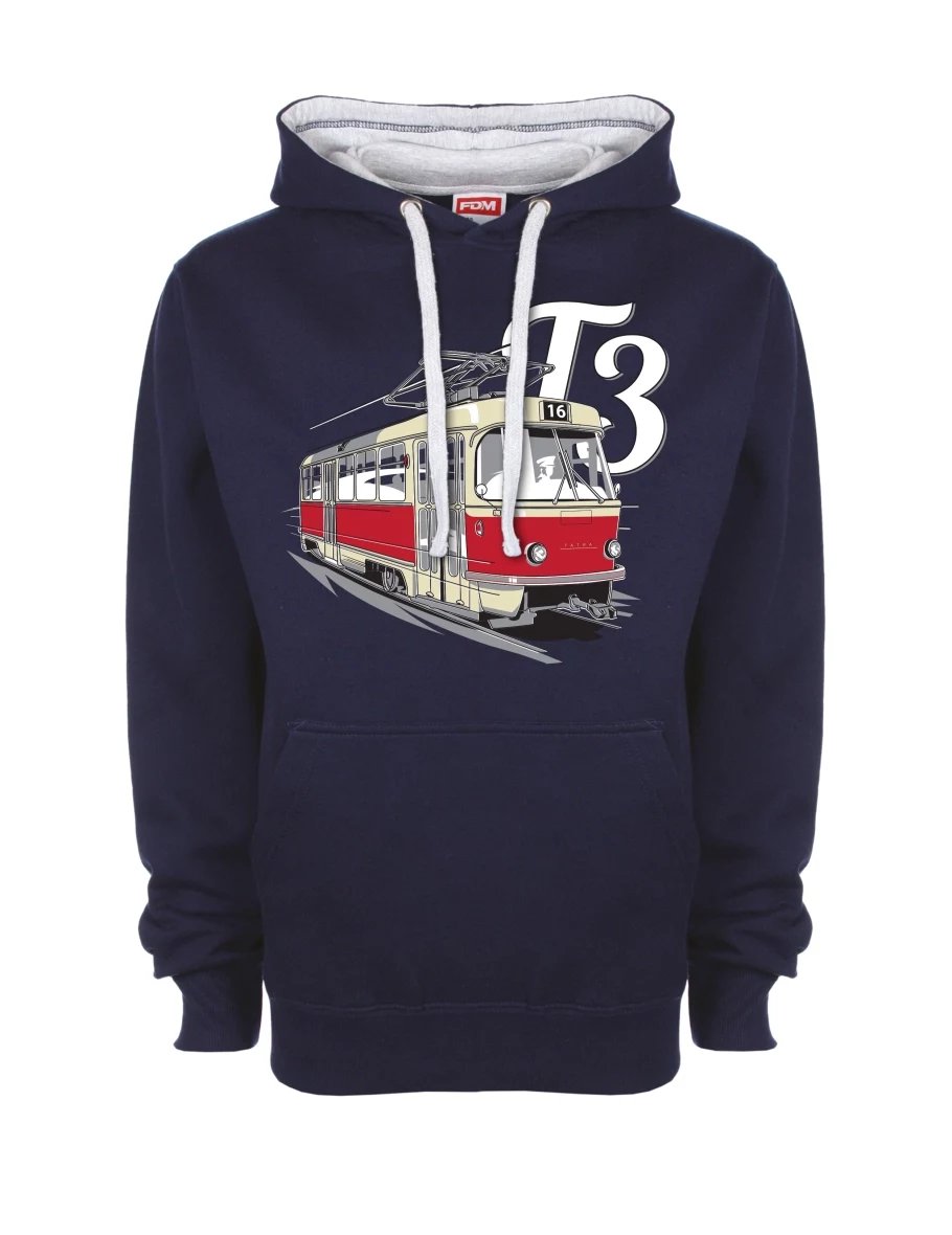 Bluza szaro-królewsko niebieska Tramwaj T3