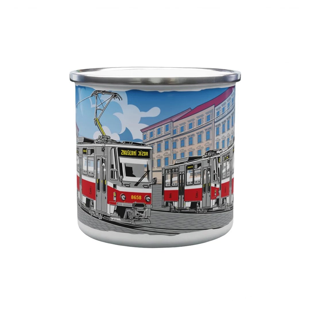Kubek emaliowany Tramwaj T6A5 330 ml